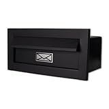 Caixa Correio Carta Luxo Hat Chapeu Preta Fosca 20 Cm Profundidade