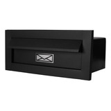 Caixa Correio Carta Preto Fosco Chapeu Moderna A Melhor Top