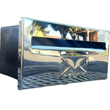 Caixa Correio Inox Polido Portão Automático Grade Muro