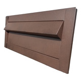 Caixa Correio Marrom Aço Corten 18cm Prof Linda lisa 