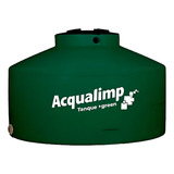 Caixa Dagua 1000 Litros Tanque Tampa Click Acqualimp Verde