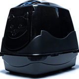 Caixa De Areia Banheiro Fechado Filtro Anti odor Para Gatos Cor Preto Top