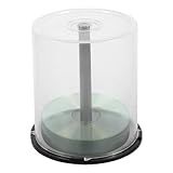 Caixa De Armazenamento De DVD Suporte De Armazenamento De DVD Caixa Organizadora De DVD Caixas De Balde De DVD Vazias Com Eixo Preto Comportam Até 100 Discos De Capacidade Suporte Organizador D