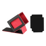 Caixa De Baralho De Cartas De Negociação Preto Vermelho