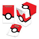 Caixa De Baralho Deck Box Para Cartas Pokemon Poké Bola Up