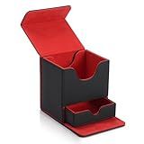 Caixa De Baralho MTG Caixa De Armazenamento De Cartões TCG Com 2 Divisórias E 1 Carregador Superior Adequada Para Bandeja De Dados De Cartão MTG Caixa De Baralho Para 100 Cartas Caixa De