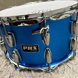 Caixa De Bateria 14x8 Phx Madeira Aros Cromado Pele Porosa