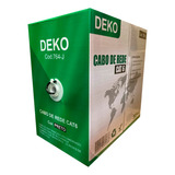 Caixa De Cabo De Rede Cat6 Preto 305m Deko Rede E Cftv