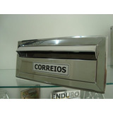 Caixa De Correio Aço Inox Para Embutir Muro Cor Prateado