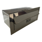 Caixa De Correio Frente Inox Brilhante Linha Premium