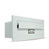 Caixa De Correio Para Muro Parede Moderna Luxo Branco