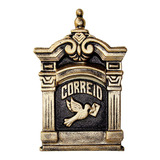 Caixa De Correios E Correspondência Para Embutir Muro Parede Colonial Alumínio Fundido Modelo 12 Excelente Acabamento