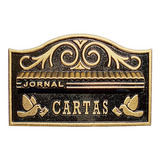 Caixa De Correios E Correspondência Para Embutir Muro Parede Colonial Alumínio Fundido Modelo 19 Revista E Jornal