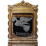 Caixa De Correios E Correspondência Para Embutir Muro Parede Colonial Alumínio Fundido Modelo 21 Revista E Jornal