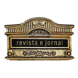 Caixa De Correios E Correspondência Para Embutir Muro Parede Colonial Alumínio Fundido Modelo 5 Revista E Jornal