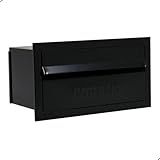 Caixa De Correios Jornal Tamanho 15 5x31 5x12cm Cor Preta