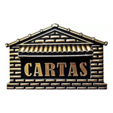 Caixa De Correios Pvc Correspondencia P04 Grade muro Ouro
