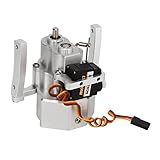 Caixa De Engrenagens Rc Com Caixa De Transmissão Kit De Caixa De Engrenagens Rc Anodizada Em Liga De Alumínio Com Eixo Para Distância Entre Eixos Scx10 1 10 313mm SILVER 