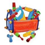 Caixa De Ferramentas Infantil Brinquedo Educativo Poliplac