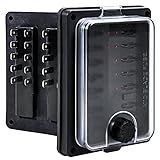 Caixa De Fusíveis à Prova D água De 10 Vias Para Automóveis Fusíveis De Lâmina ATC ATO 250 Amp Até 25 A Por Soquete Indicador De LED 12 V 32 V CC Bloco De Fusíveis Automotivos Marítimos