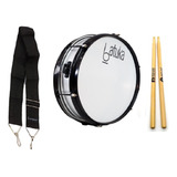 Caixa De Guerra 14 X 15 Luen Batuk Talabarte 2g Baquetas
