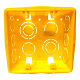 Caixa De Luz Pvc Embutir 4x2 Amarela Tramontina