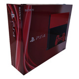 Caixa De Madeira Mdf Ps4 Fat Vermelho Personalizada