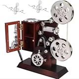 Caixa De Música Projetor De Filme Vintage Decoração Retro Com Rolos De Filme