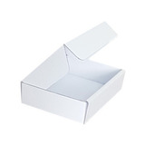 Caixa De Papelão Branca branca 16x12x4cm