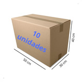 Caixa De Papelão Grande Papelão Ondulado Duplex Kit Com 10 Unidades 50cm X 30cm X 40cm
