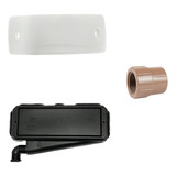 Caixa De Passagem Split Pop Tampa Tpp003 E Luva Pvc 3 4