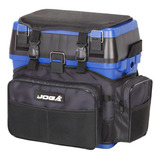 Caixa De Pesca Maleta Mochila Banqueta Fishing Box Jogá Cor Azul