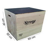 Caixa De Salto Box Jump Para Crossfit 60x50x40 3x1 Oficial