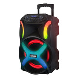 Caixa De Som Amplificada Aca 680 Fantasy Bluetooth Amvox Biv Cor Preto 110v 220v