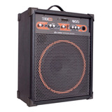 Caixa De Som Amplificada Multiuso Trx12 80w Bluetooth Microf Cor Preto