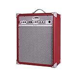 Caixa De Som Amplificada Multiuso Up-10 Deep Red FM-USB-BT
