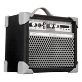 Caixa De Som Amplificada Multiuso Up 5 Bk Fm usb bluetooth Cor Preto 110v 220v bivolt