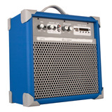 Caixa De Som Amplificada Multiuso Up 6 Sky Blue Fm usb bt