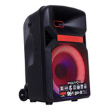 Caixa De Som Amplificada Polyvox Bluetooth Led 600w Xc 812tb