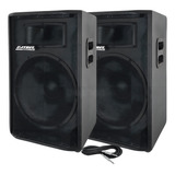 Caixa De Som Ativa E Passiva 15 600w Usb Bluetooth Profissional Cabo 5m Datrel Preto