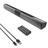 Caixa De Som  Bluetooth 5 0 Soundbar Speaker  Home Theater 3D Soundbars Bass Subwoofer Com Controle Remoto De Linha RCA