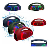 Caixa De Som Bluetooth Boombox Gigante 35cm Potente Com Led