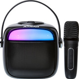 Caixa De Som Bluetooth Com Microfone Karaoke Box Portatil