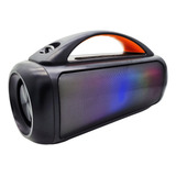 Caixa De Som Bluetooth Grande Potente 40w Rms Com Led Cor Preto 110v 220v