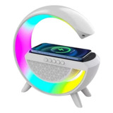 Caixa De Som Bluetooth Luminária Carregador