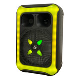 Caixa De Som Bluetooth Portátil Karaoke Com Led Rgb Kts 1727