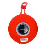Caixa De Som Bluetooth Portatil Tomate 8w Rms   Vermelho