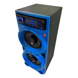 Caixa De Som Bluetooth Usb Radio Fm C Controle Remoto 6 Pol