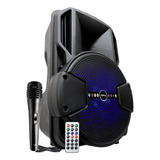 Caixa De Som Com Bluetooth Grande Potencia Alto Falante De 1000w Pmpo 110 220v Hz 711 Heruz Preto