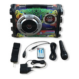 Caixa De Som Ecopower Karaoke Bluetooth E Mp3 Ep 2220